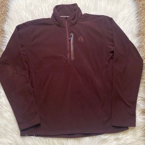 Eddie Bauer first ascent fleece, burgundy, men’s size large